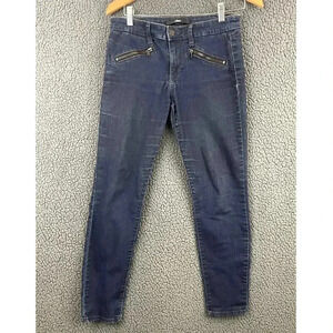 Else Women's Blue Denim Skinny Ankle Jeans Sz 27 Cotton Blend